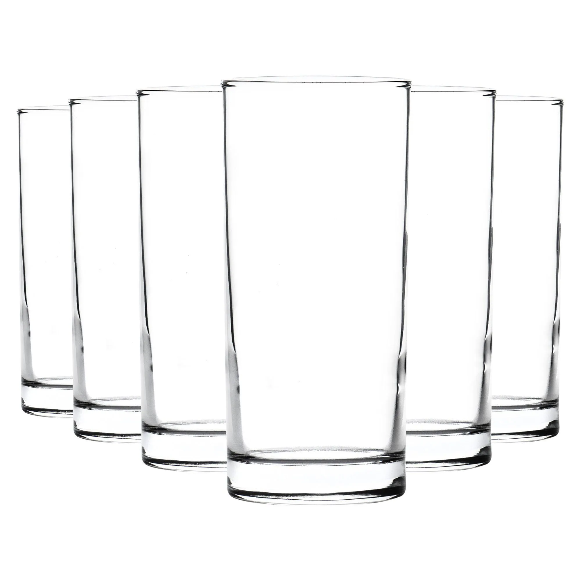 285ml Clear Classic Highball Glasses - Pack of Six - By Argon Tableware