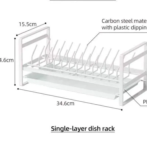 35cm Heavy Metal Plates Dish Glasses Rack