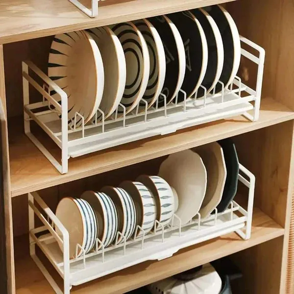 35cm Heavy Metal Plates Dish Glasses Rack