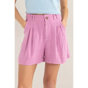 Abigail Linen Shorts Mineral Washed