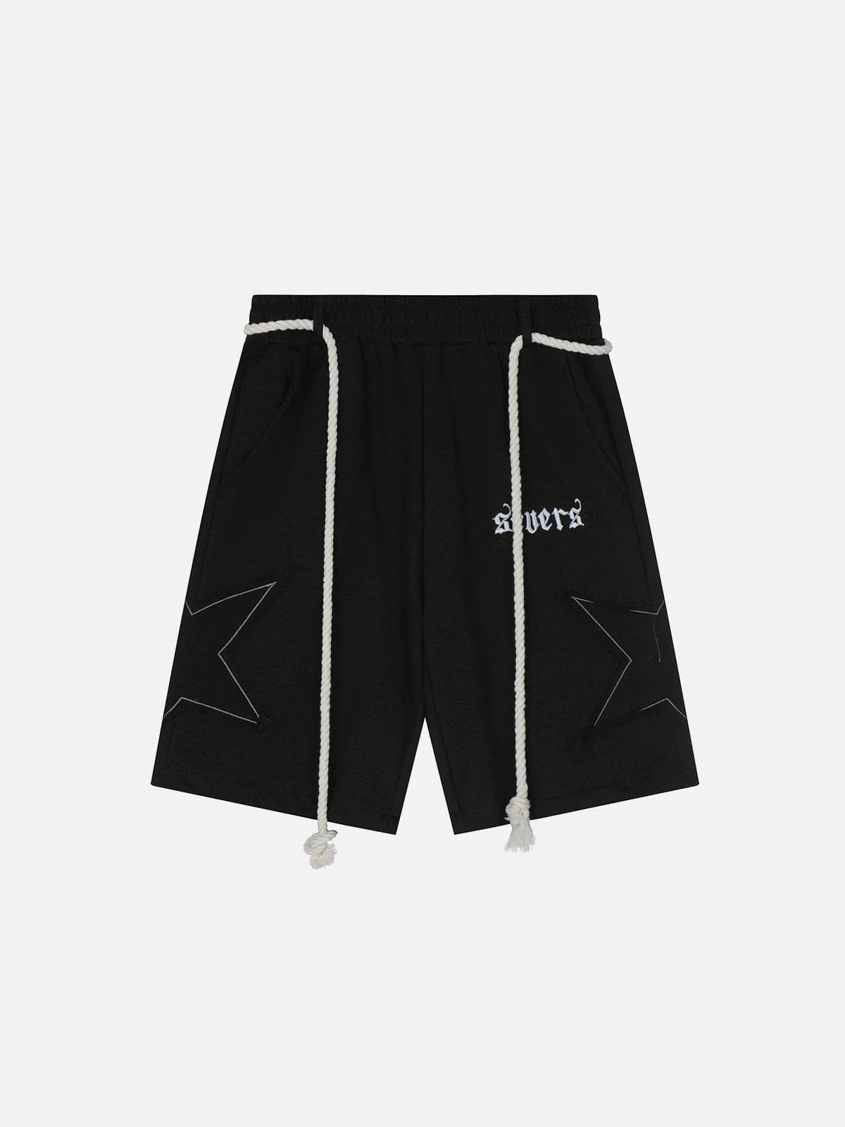 AlanBalen® - Applique Star Embroidery Shorts