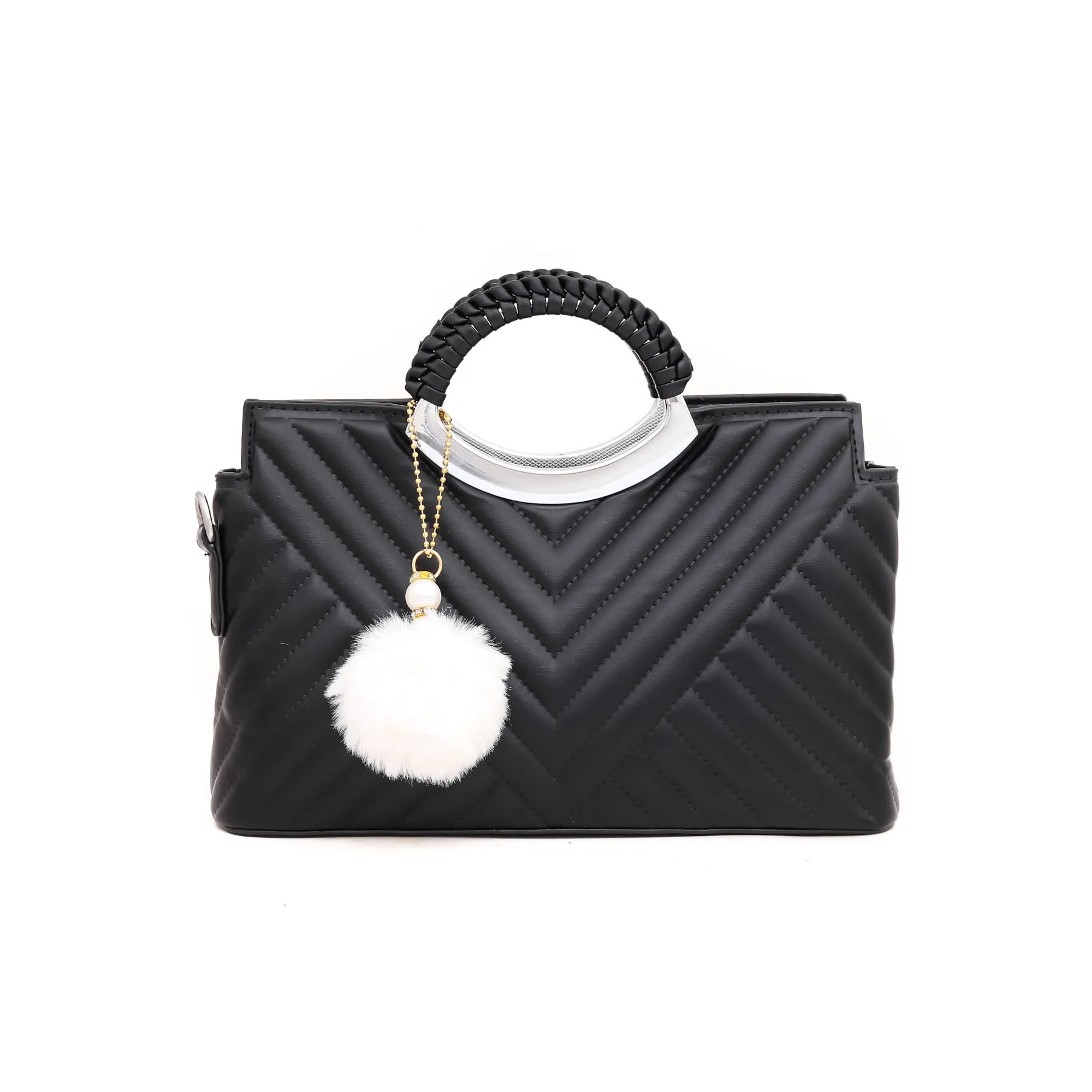 Black Formal Hand Bag P35902