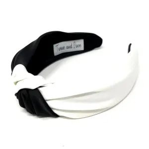 Black White Top Knitted Headband