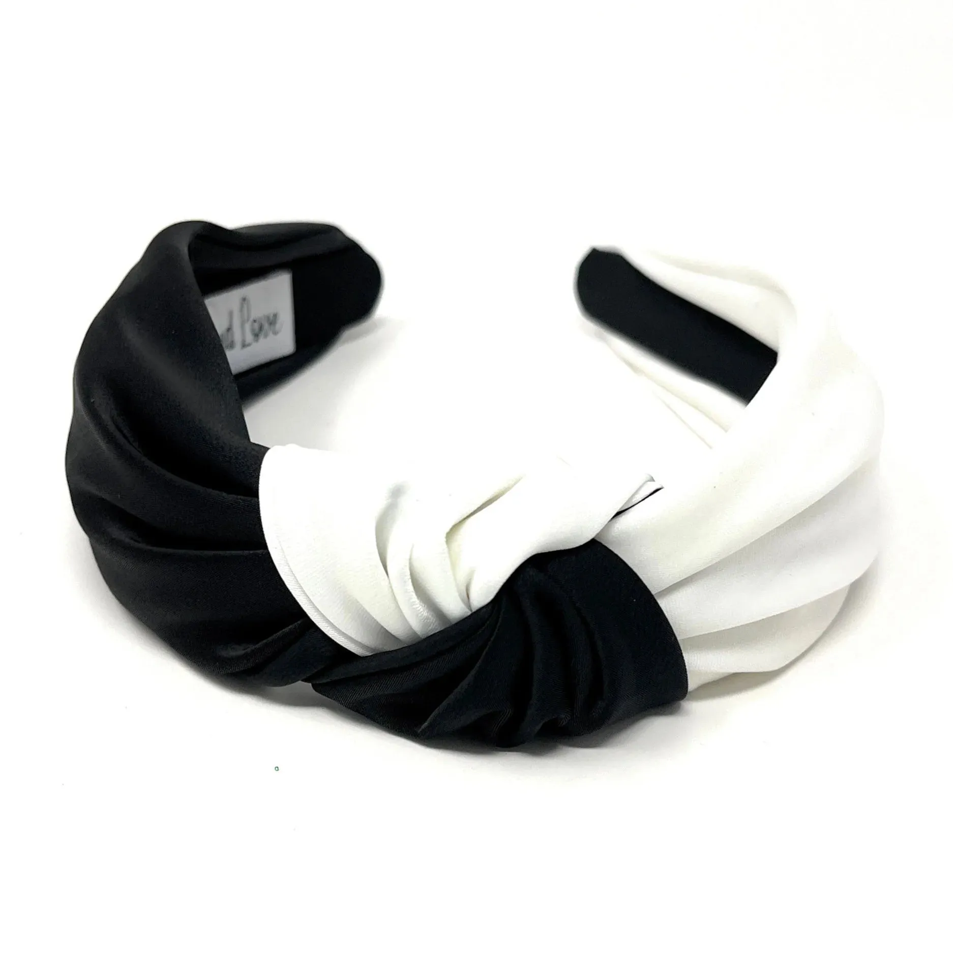 Black White Top Knitted Headband