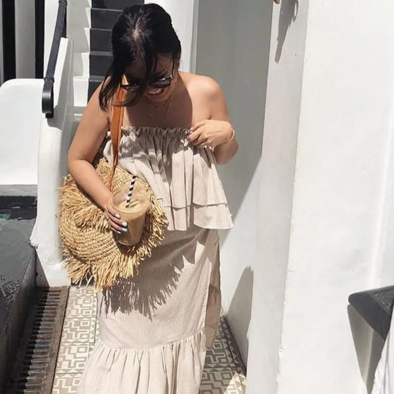 Bohemian Round Tassel Straw Shoulder Bag