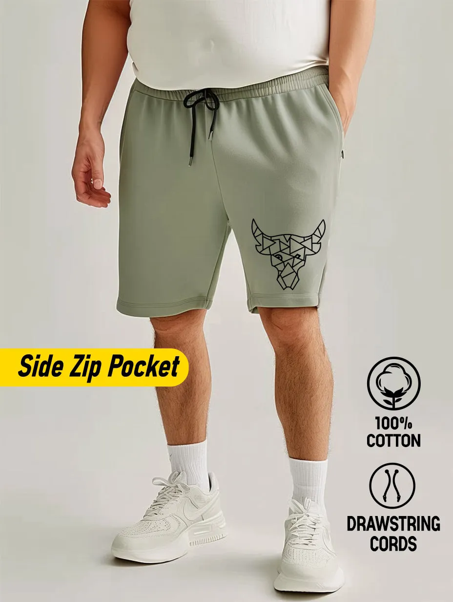 Bull Cotton Plus Size Shorts