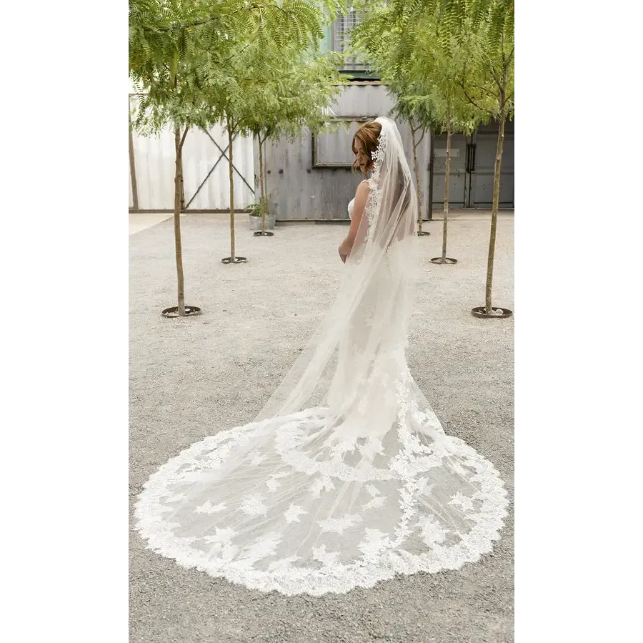 Cathedral Bridal Veil V2286C