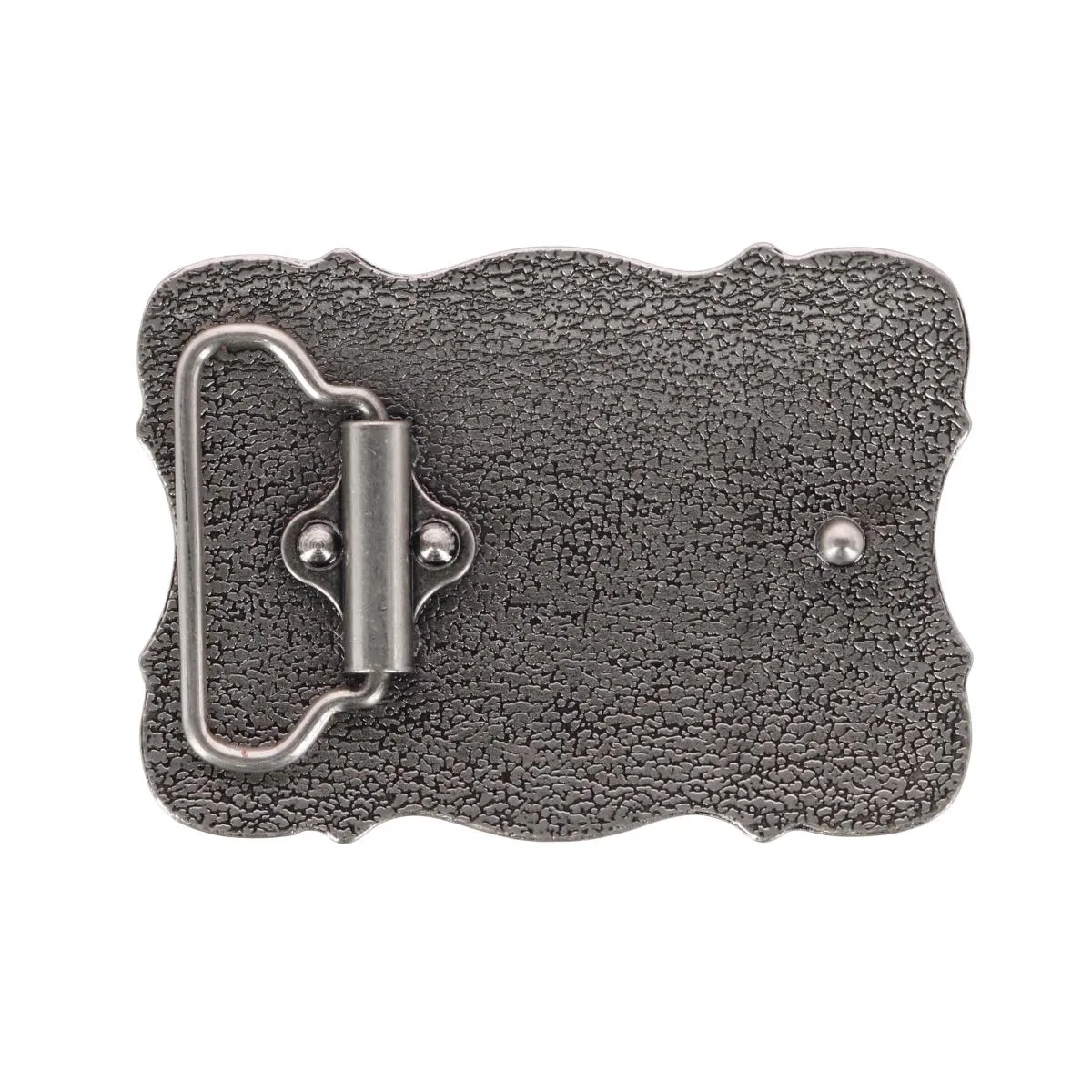 CTM® Vintage Silver Cross Filigree Belt Buckle