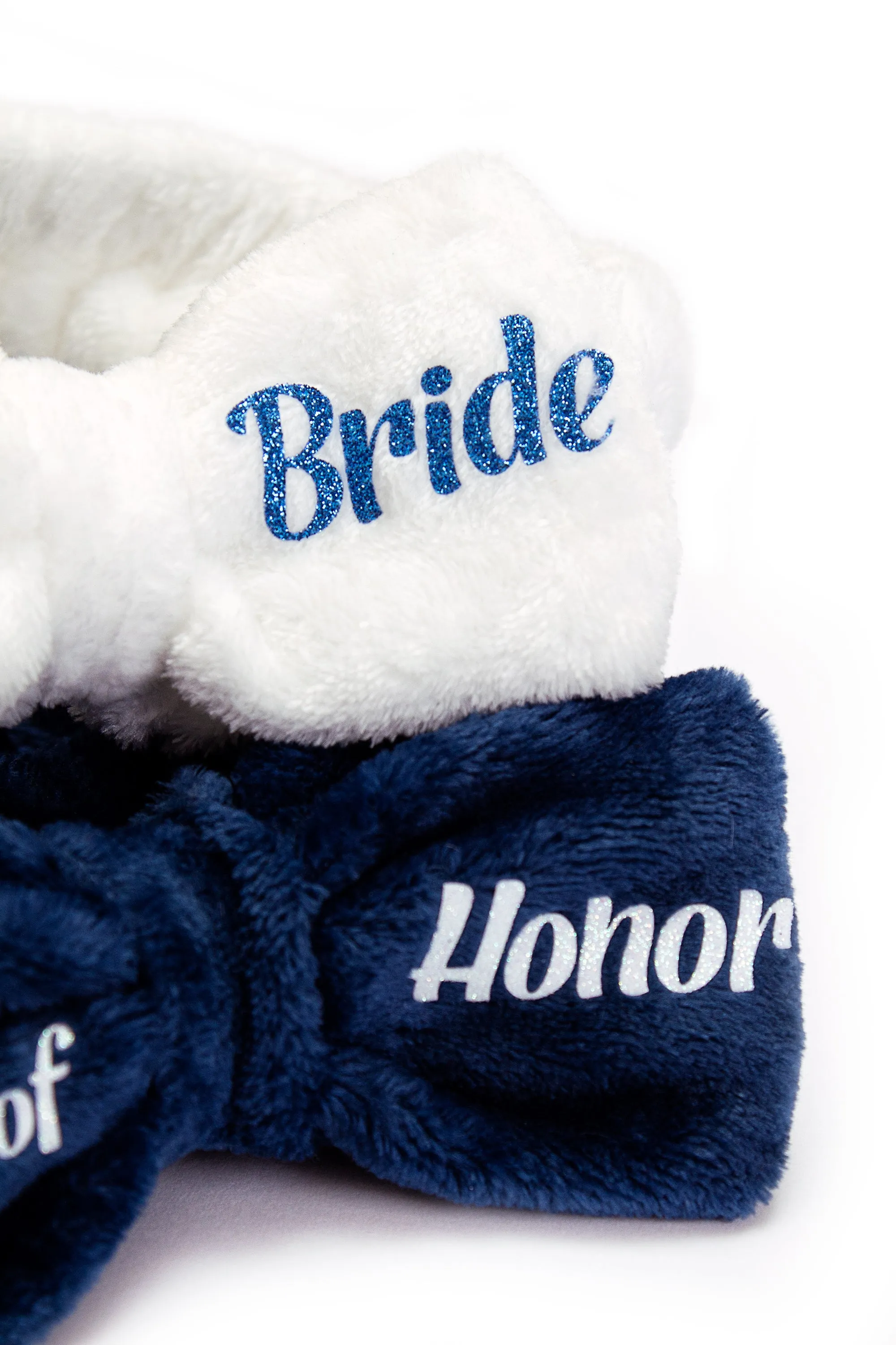 Custom Bridesmaid Spa Headbands - script