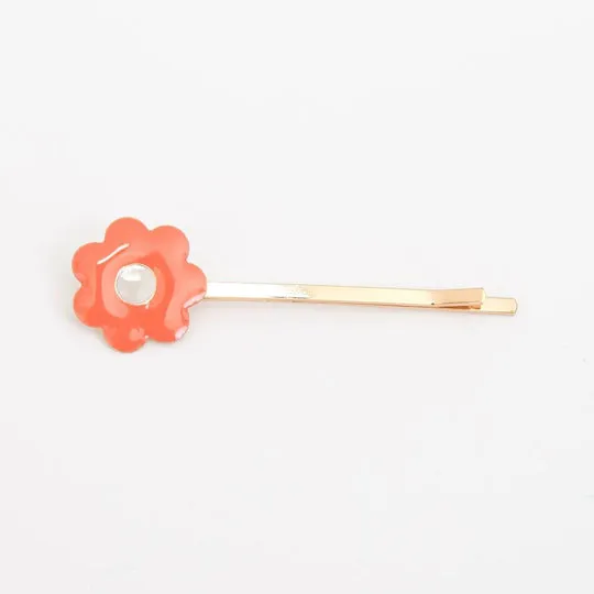 Daisy Enamel Hair Slides (set of 6)