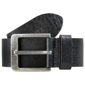 Dents Heritage Pewter Buckle Full-Grain Leather Belt - Black