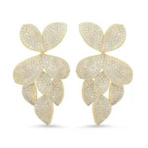 FIORE SWING EARRINGS, GOLD