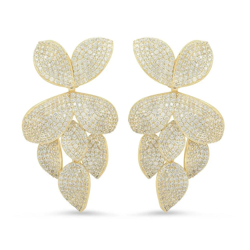 FIORE SWING EARRINGS, GOLD