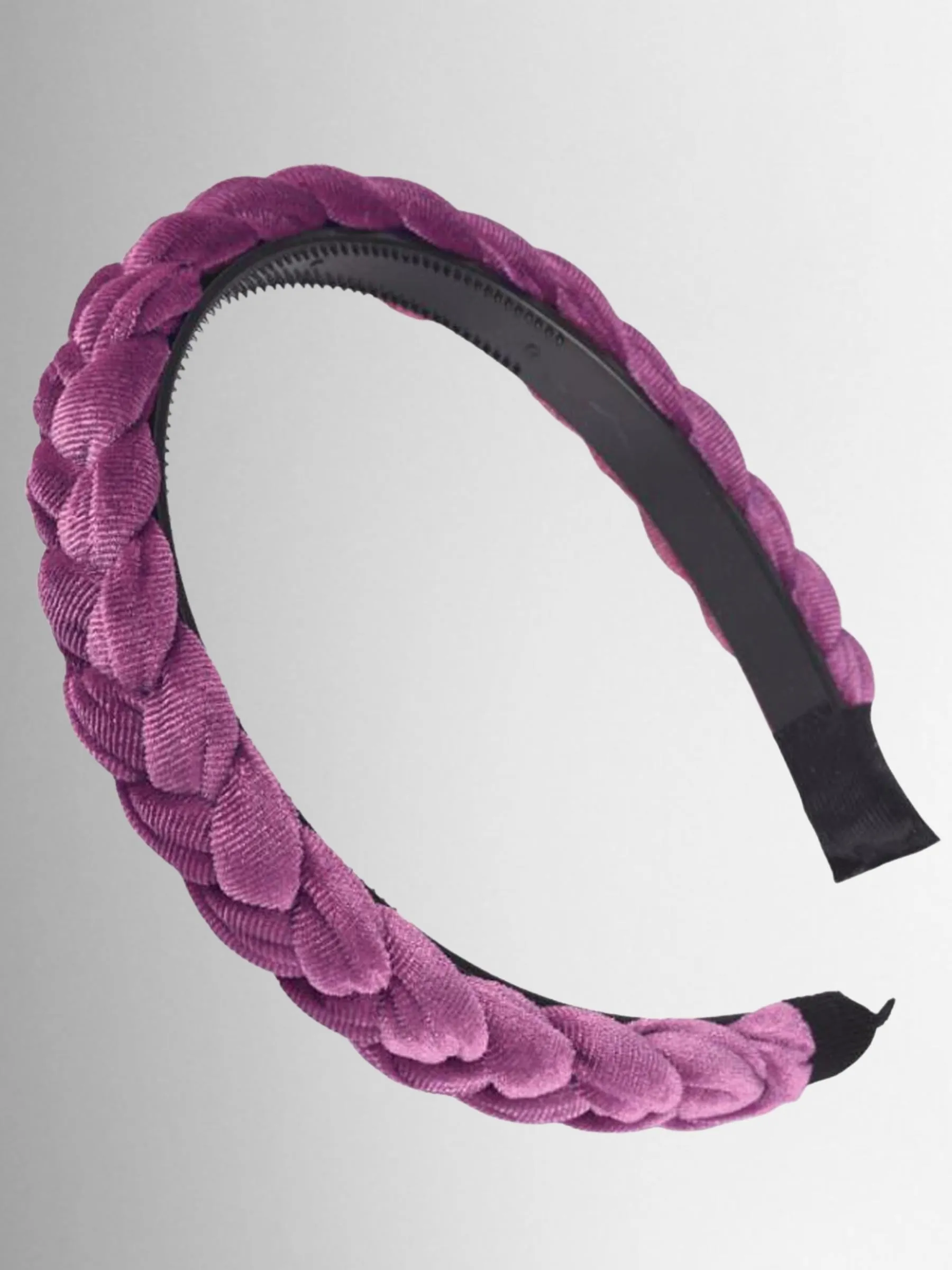 Girls and Women's Velvet Braided Headband