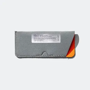 Glasses Sleeve - Light Grey/Orange