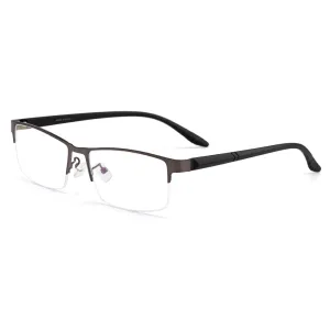 Gmei Men's Eyeglasses Ultralight Alloy Big Face Frame S61012