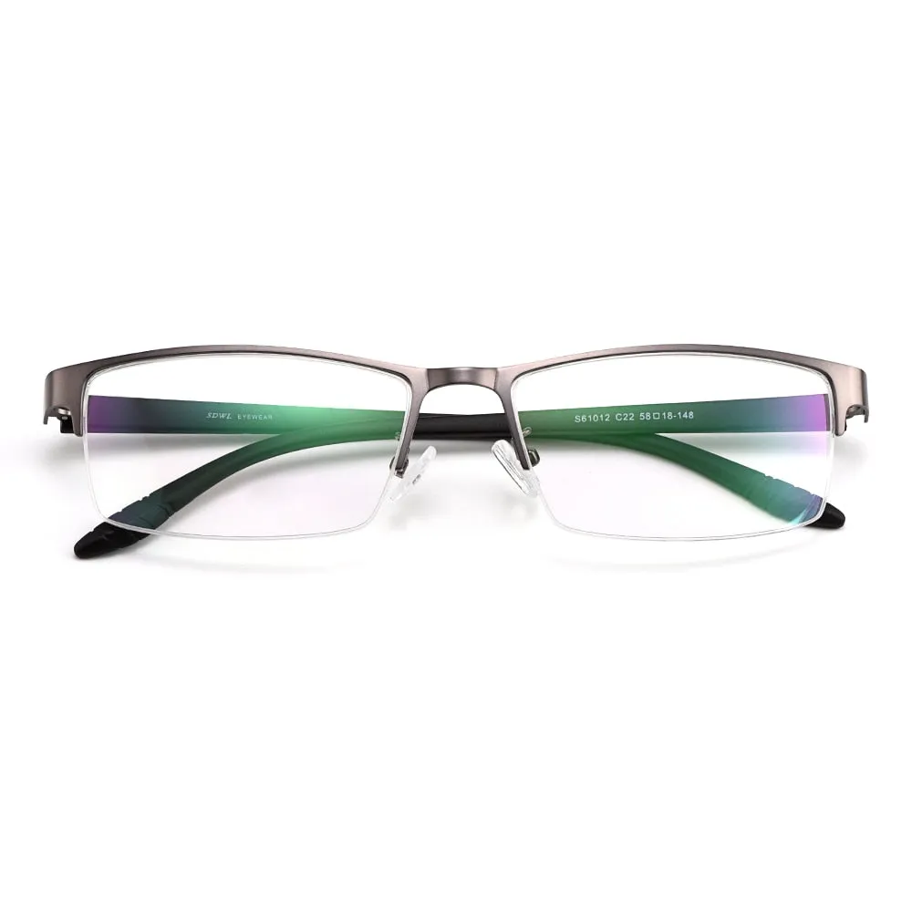 Gmei Men's Eyeglasses Ultralight Alloy Big Face Frame S61012