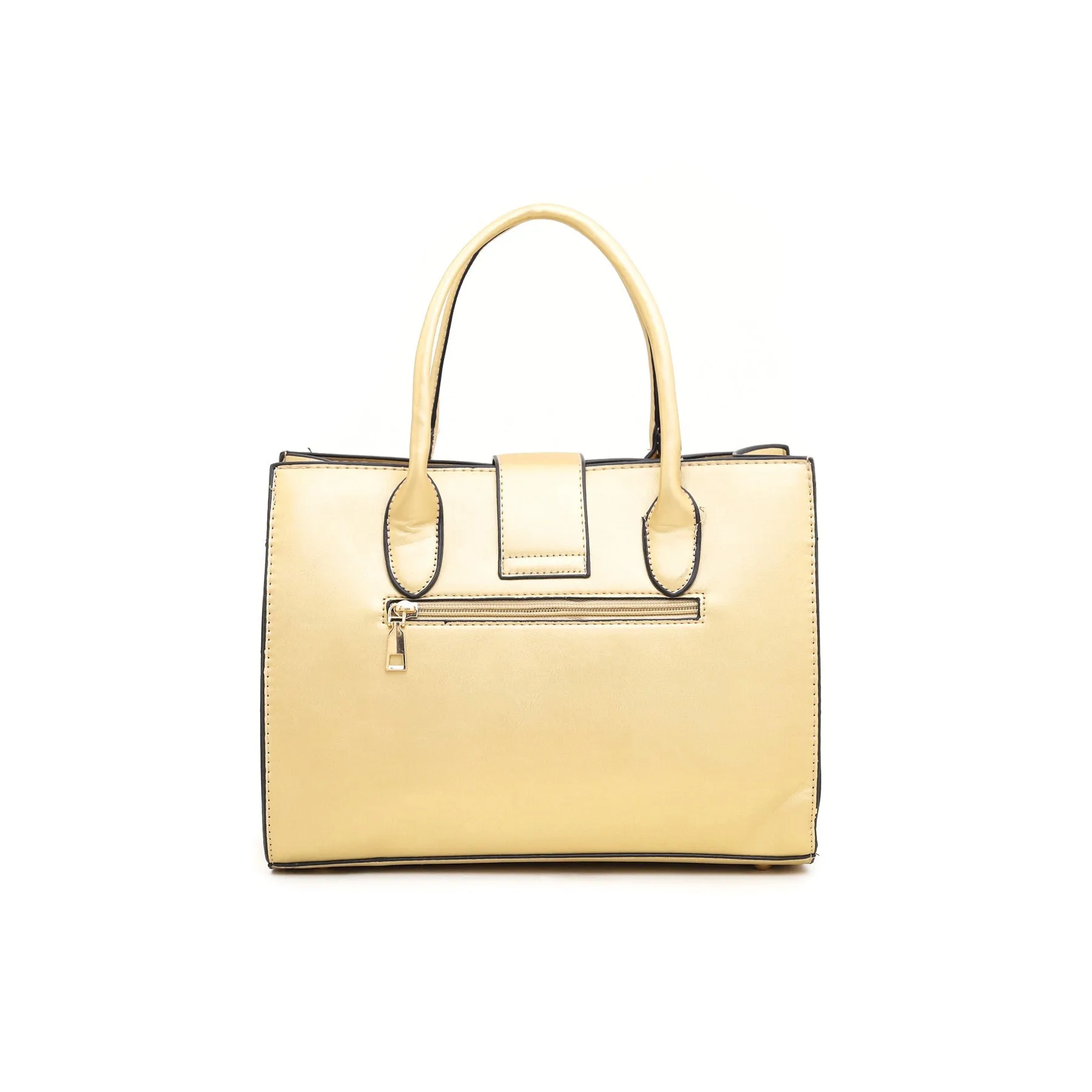 Golden Formal Hand Bag P35631