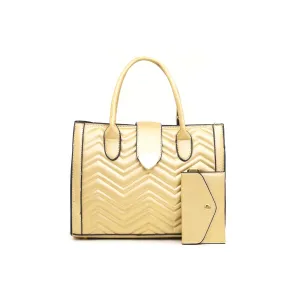 Golden Formal Hand Bag P35631