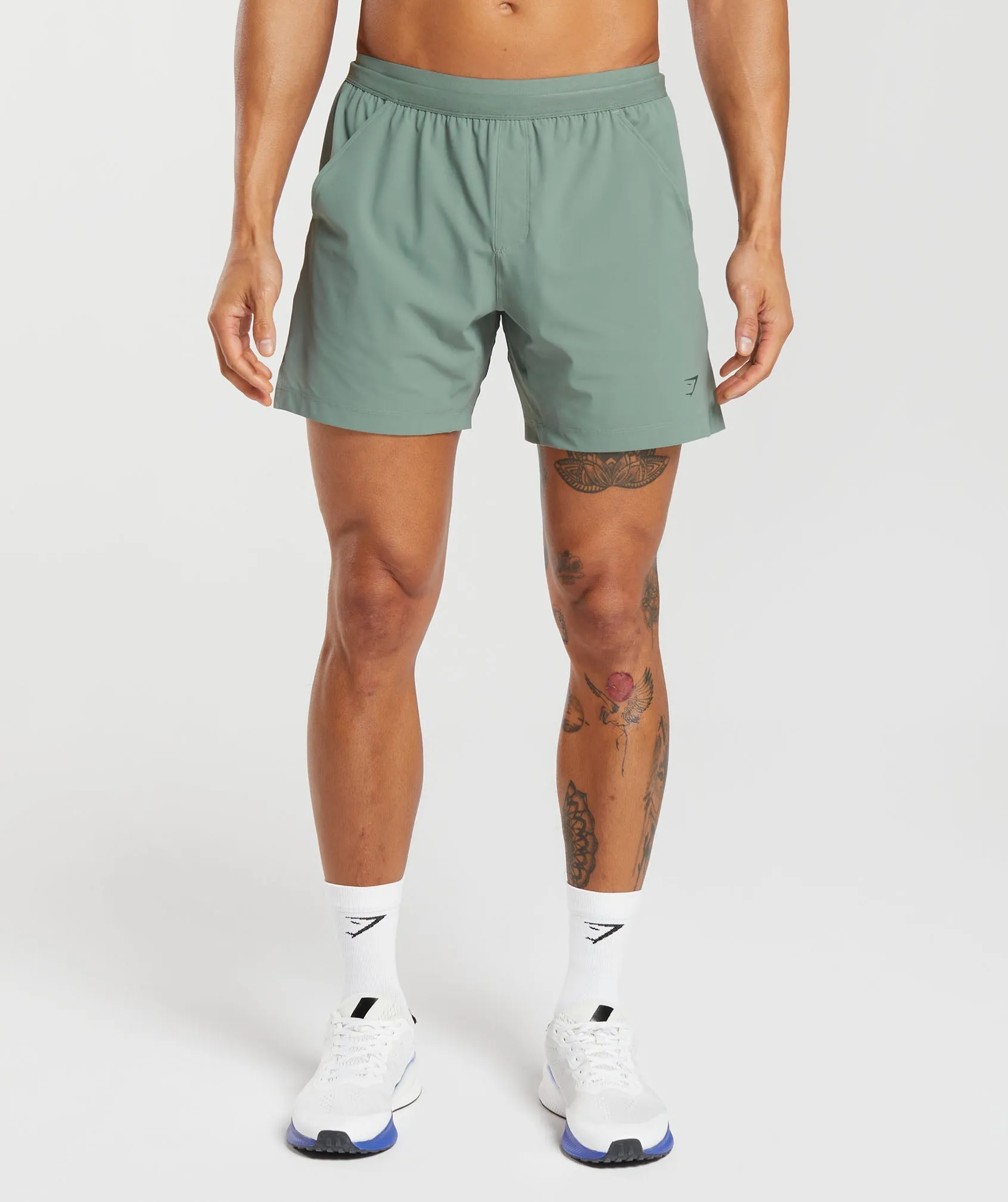 Gymshark Hybrid 6" Shorts - Willow Green