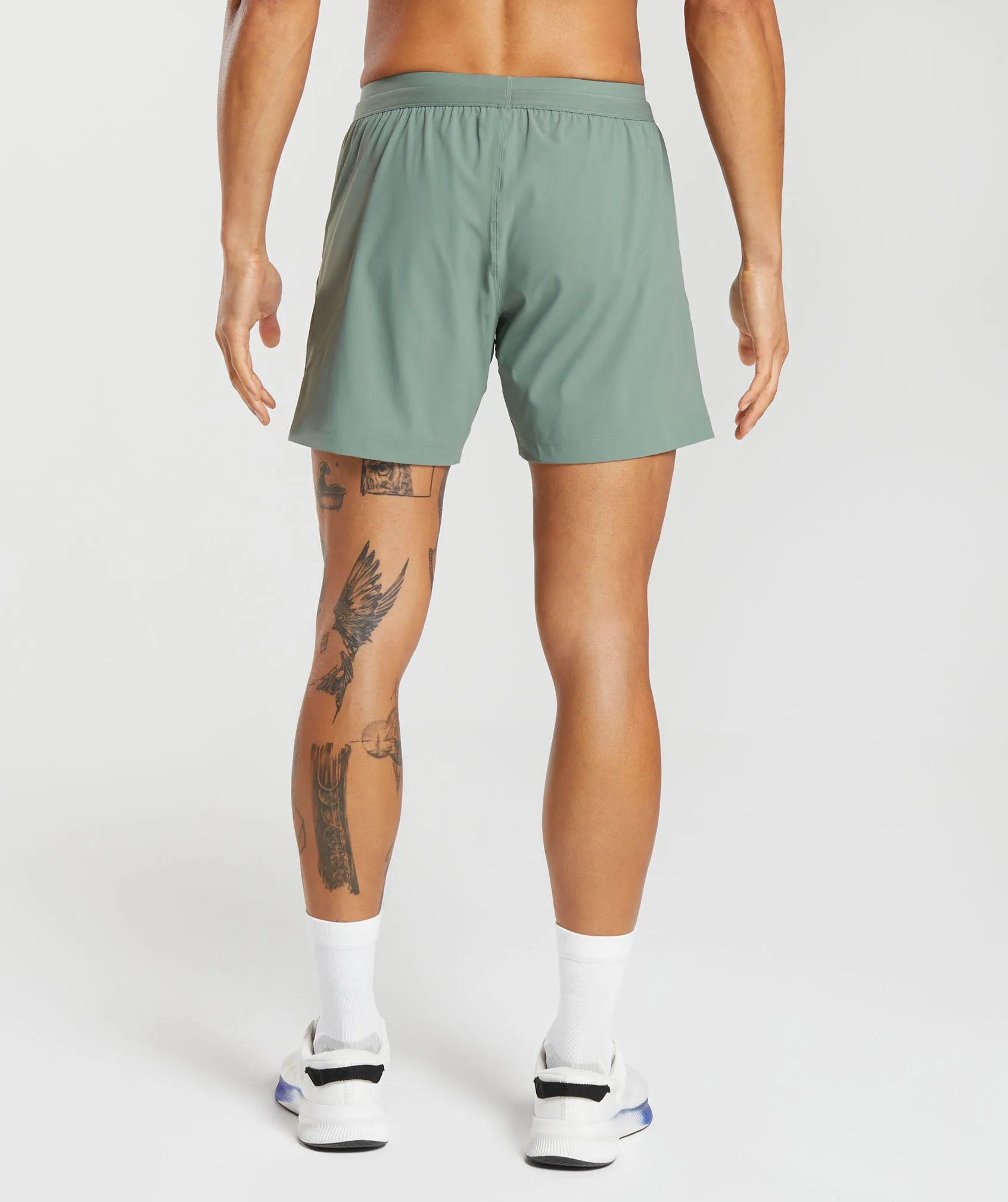 Gymshark Hybrid 6" Shorts - Willow Green