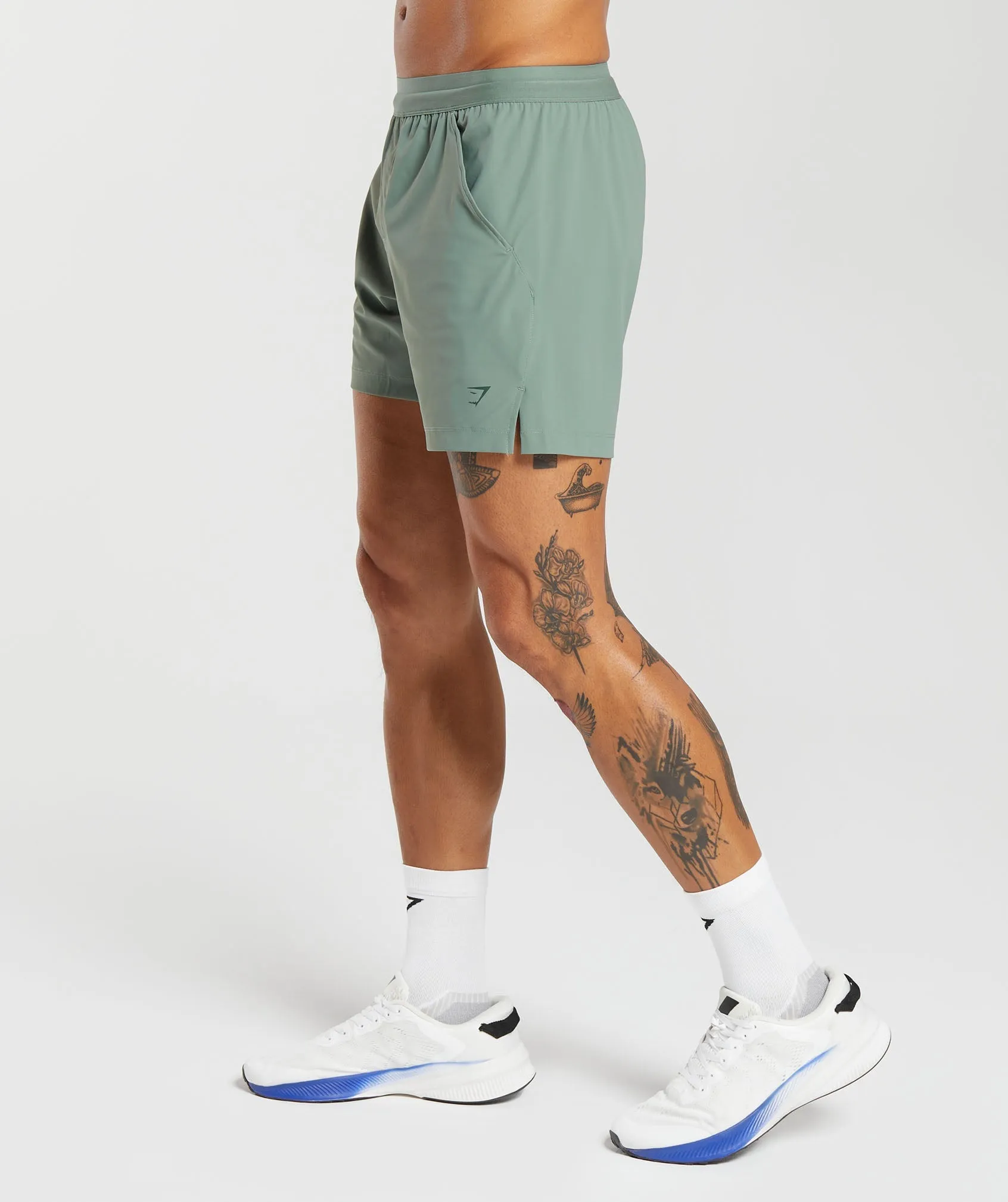 Gymshark Hybrid 6" Shorts - Willow Green