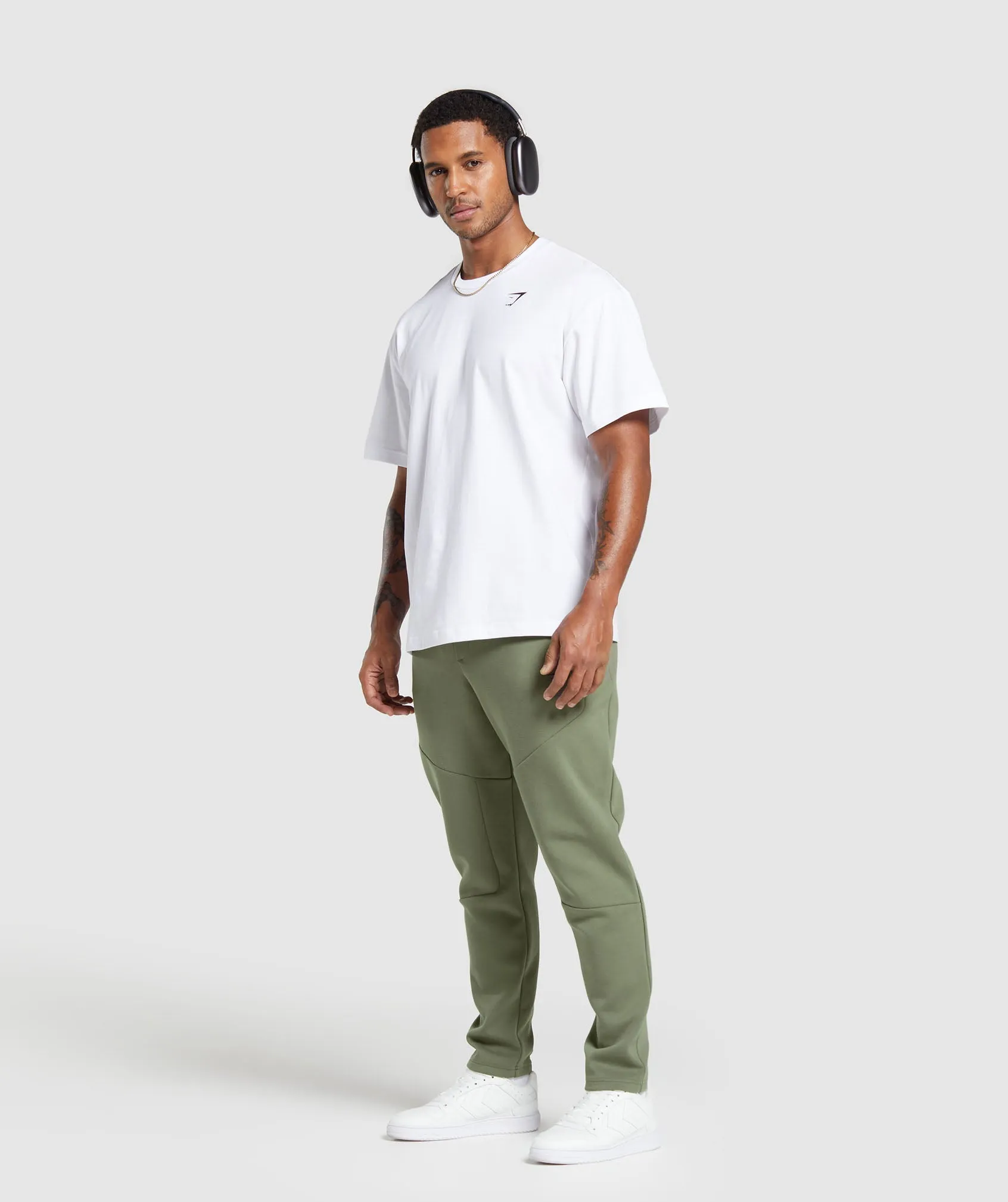 Gymshark Interlock Tech Joggers - Base Green