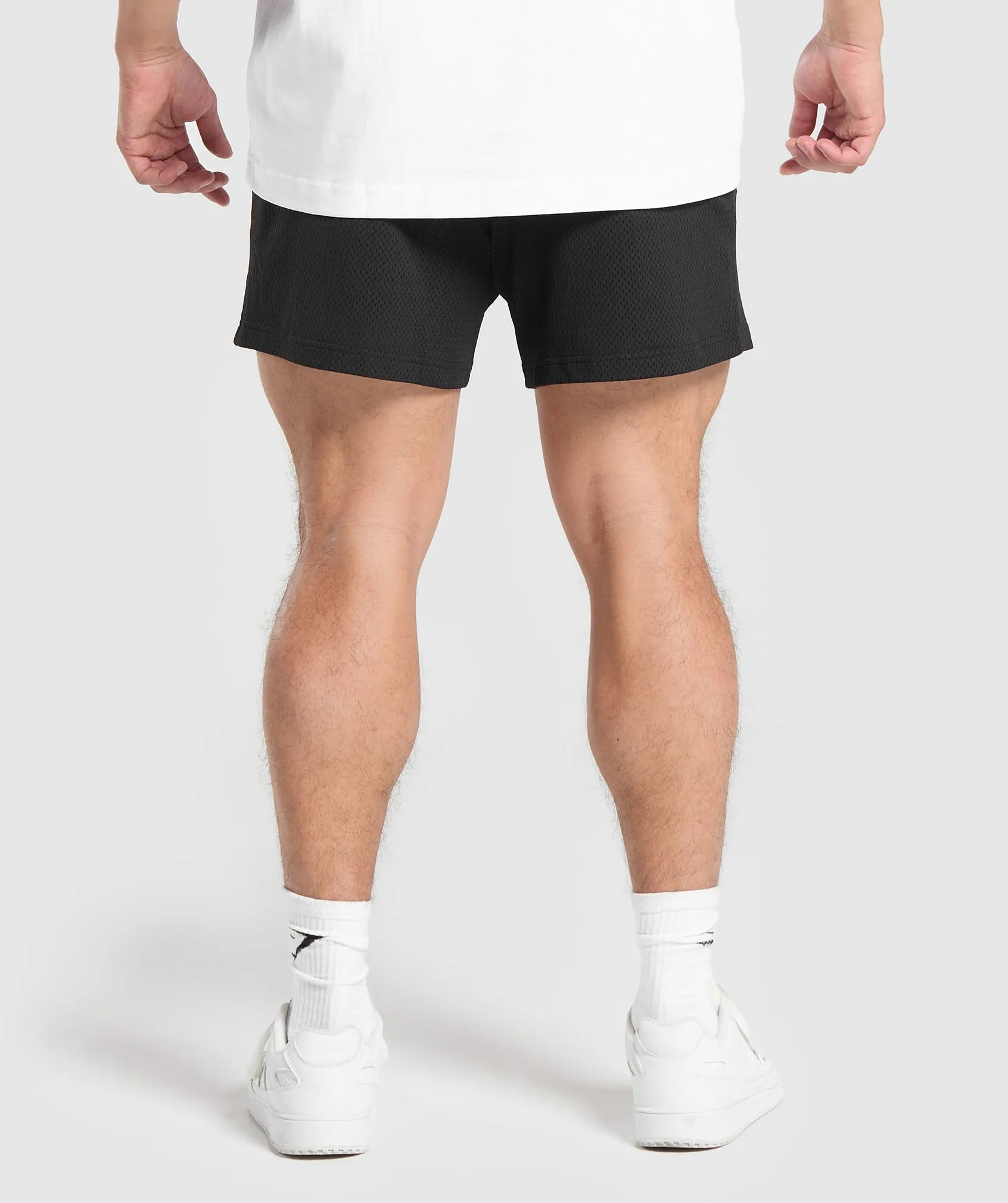 Gymshark Workout Gear Mesh 5" Shorts - Black