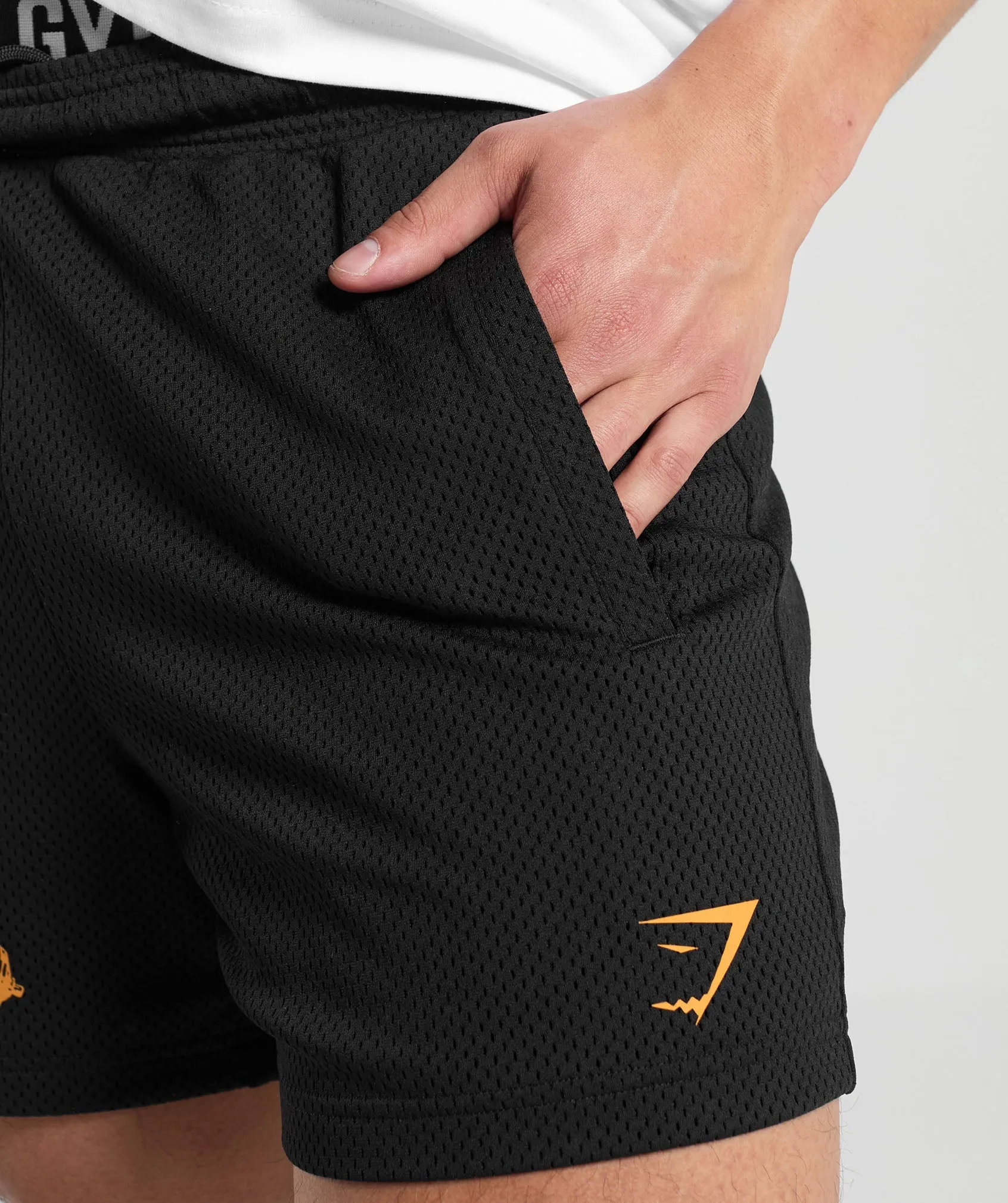 Gymshark Workout Gear Mesh 5" Shorts - Black