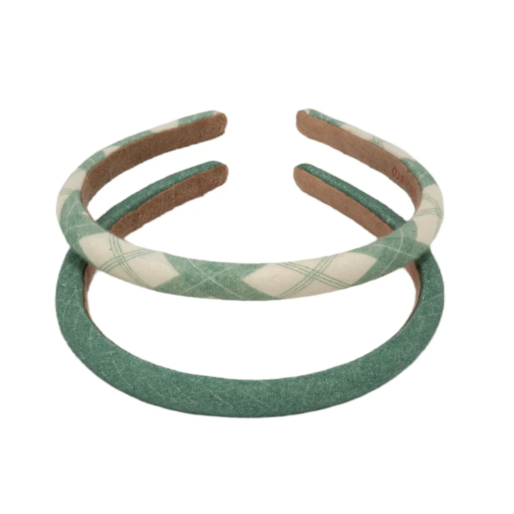 Headband | set of 2 - Fern Plaid