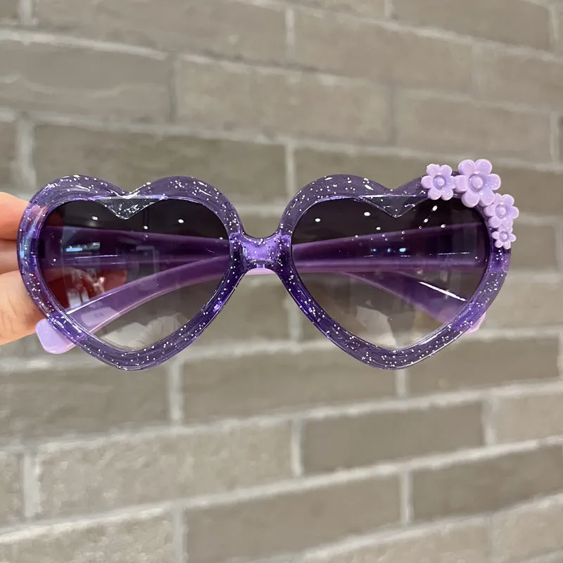 Heart Frame UV Sunglasses  Cute Protective Perfect for Kids