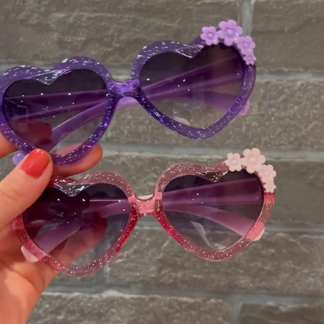 Heart Frame UV Sunglasses  Cute Protective Perfect for Kids