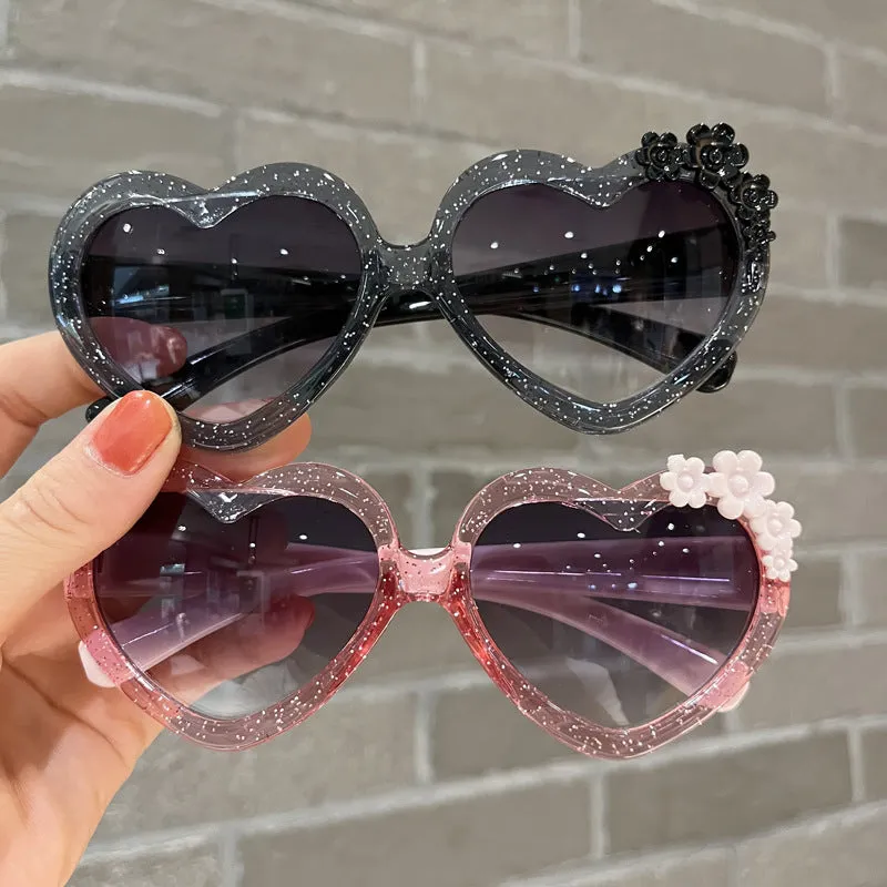 Heart Frame UV Sunglasses  Cute Protective Perfect for Kids