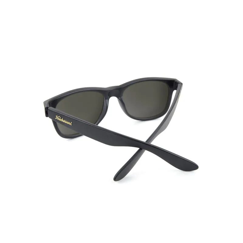 Knockaround Fort Knocks Sunglasses - Matte Black on Black / Smoke