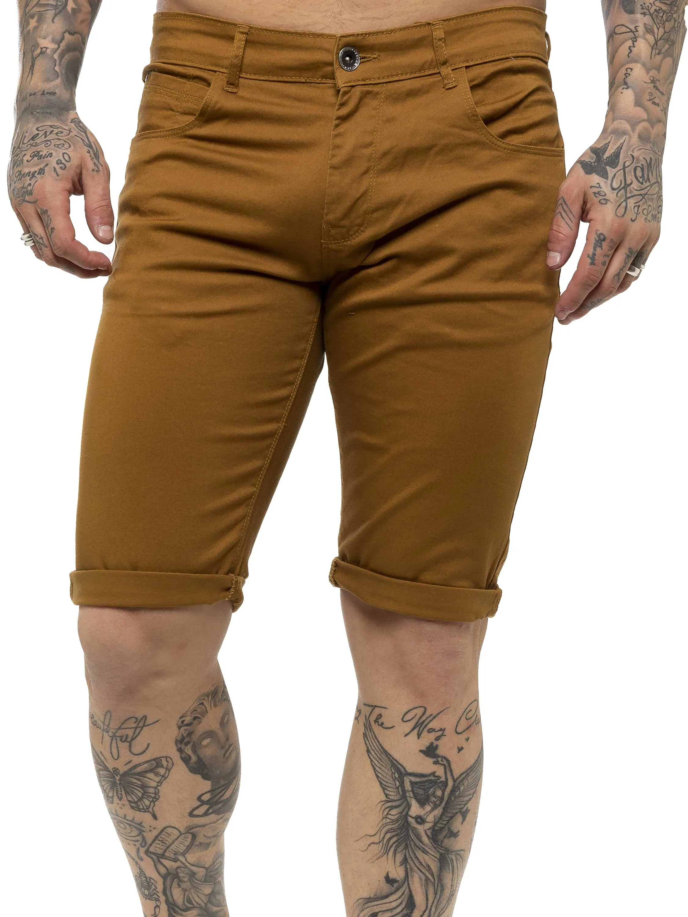 Kruze | Mens Slim Fit Chino Shorts