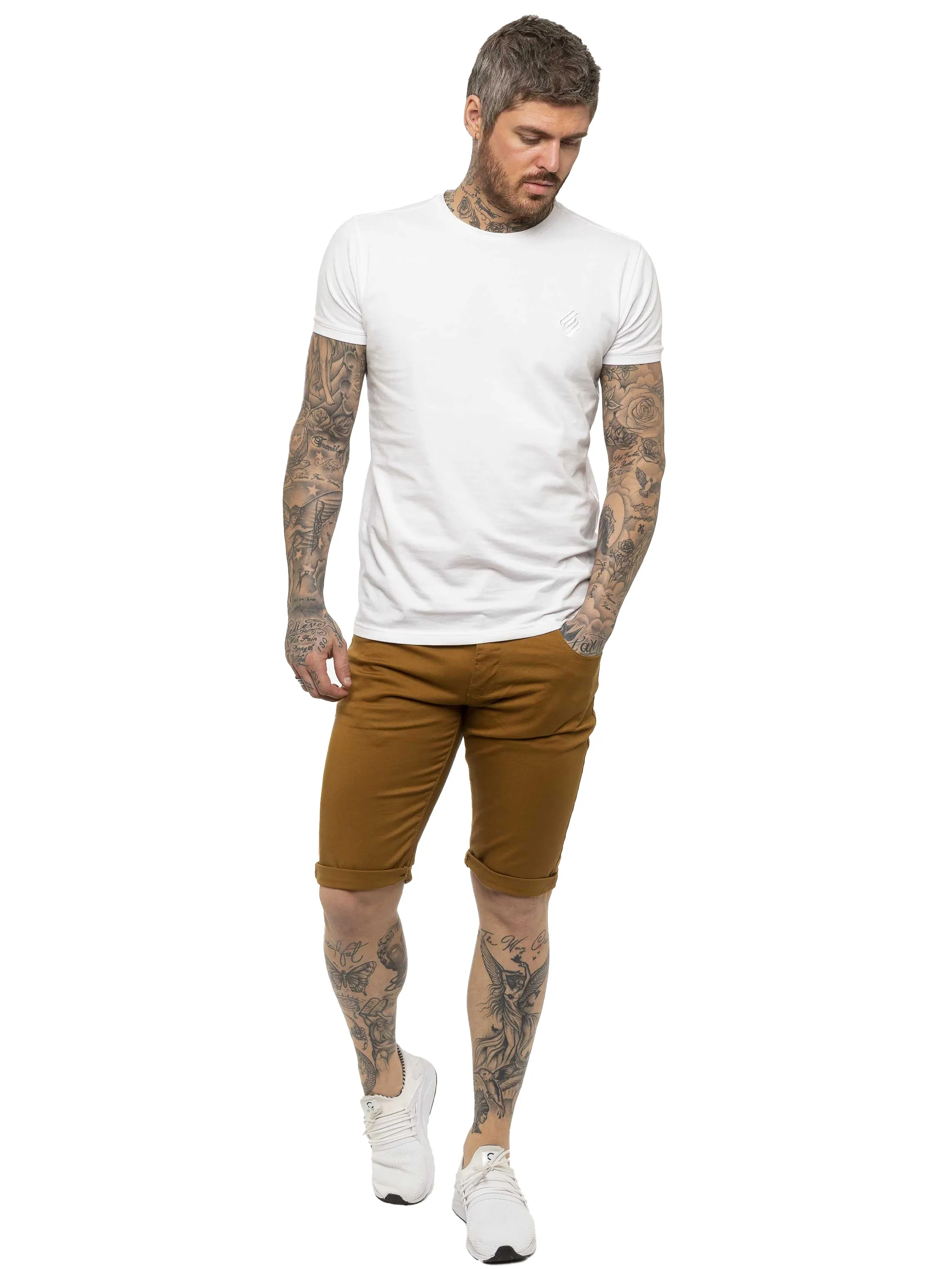 Kruze | Mens Slim Fit Chino Shorts