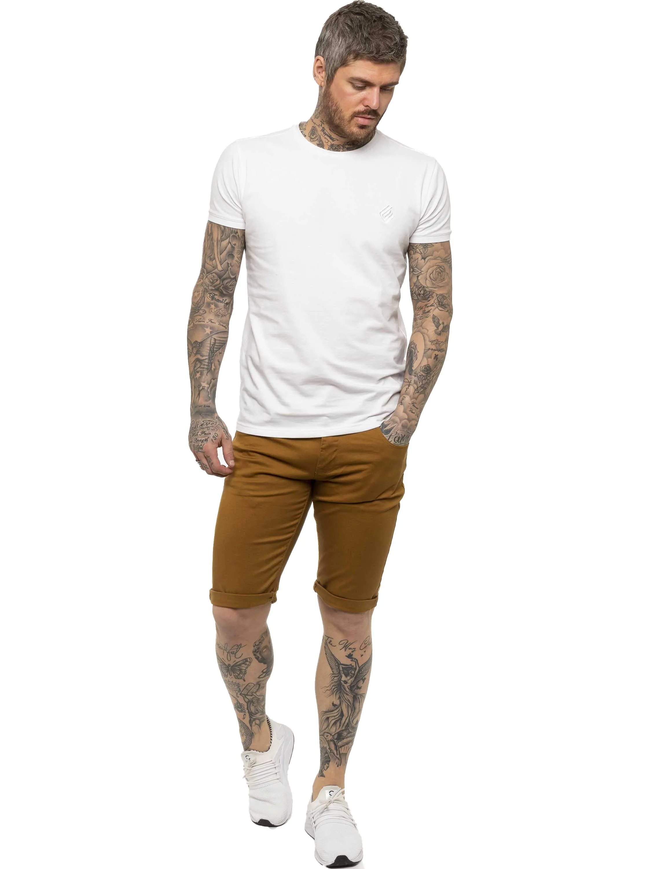 Kruze | Mens Slim Fit Chino Shorts