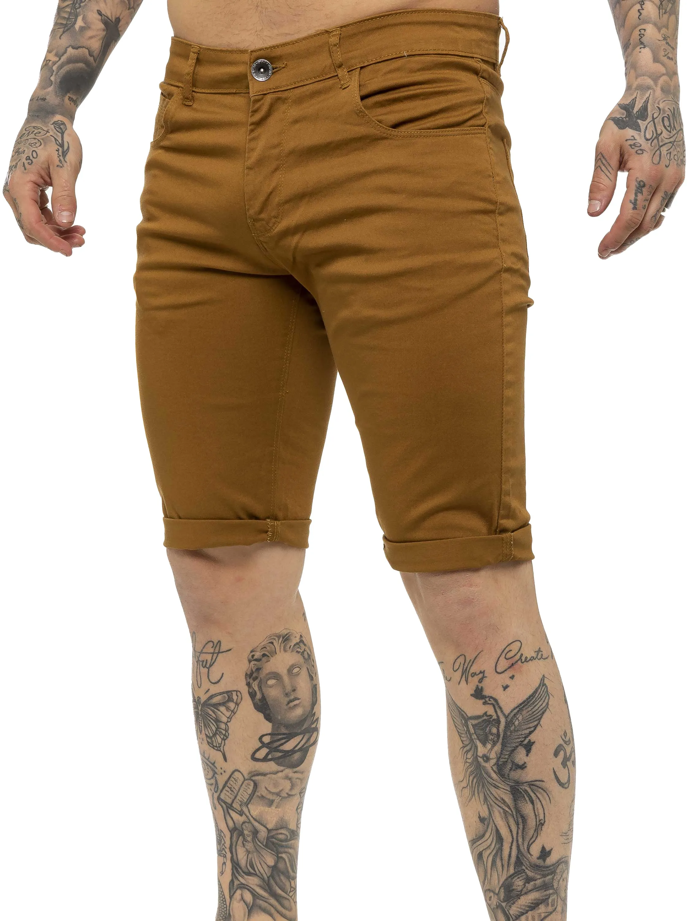 Kruze | Mens Slim Fit Chino Shorts