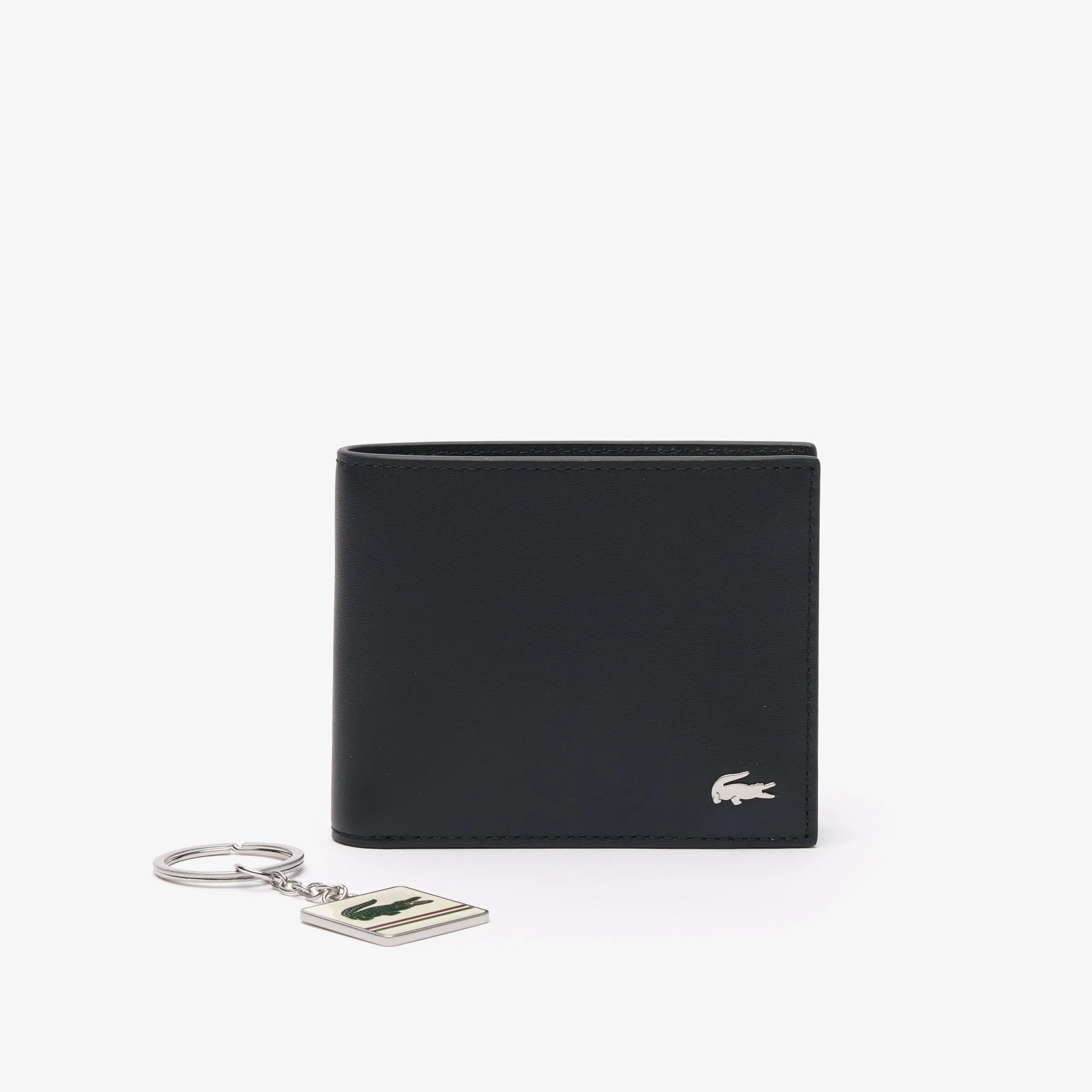 Lacoste Men's FG Small Billfold Wallet And Keychain Gift Set