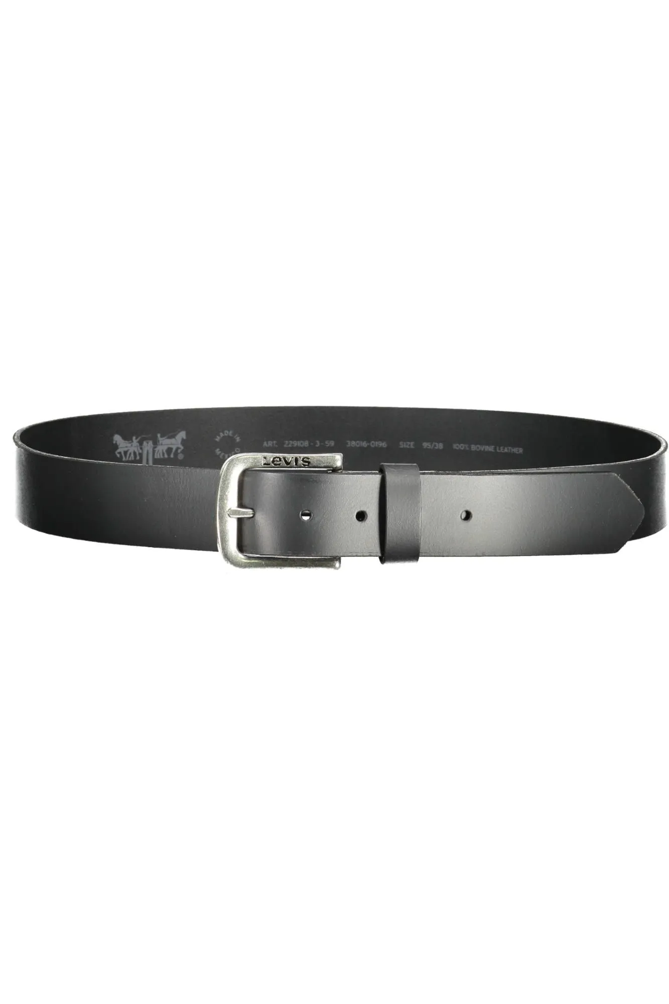 Levi's Black Leather Men Belt