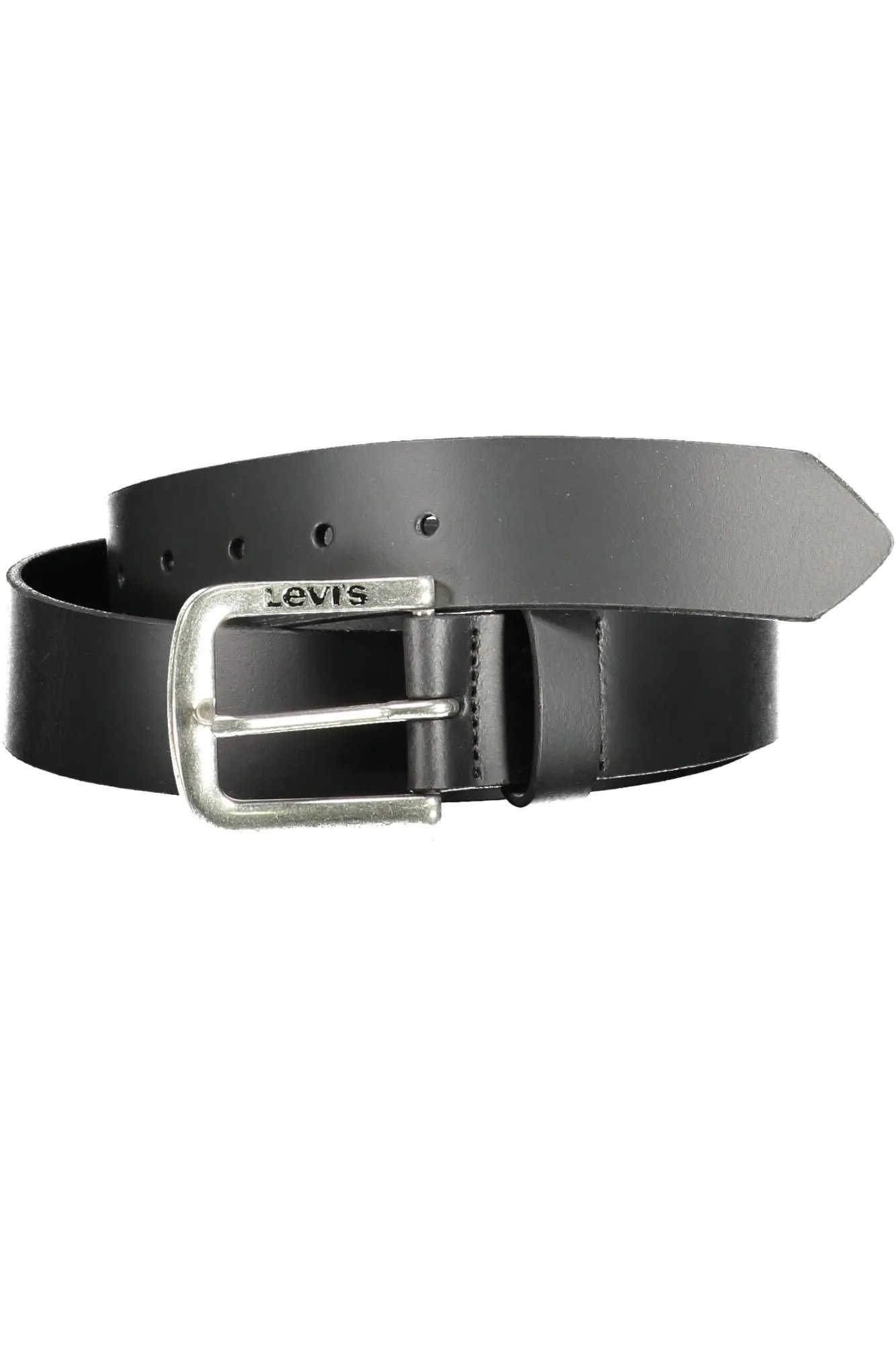 Levi's Black Leather Men Belt