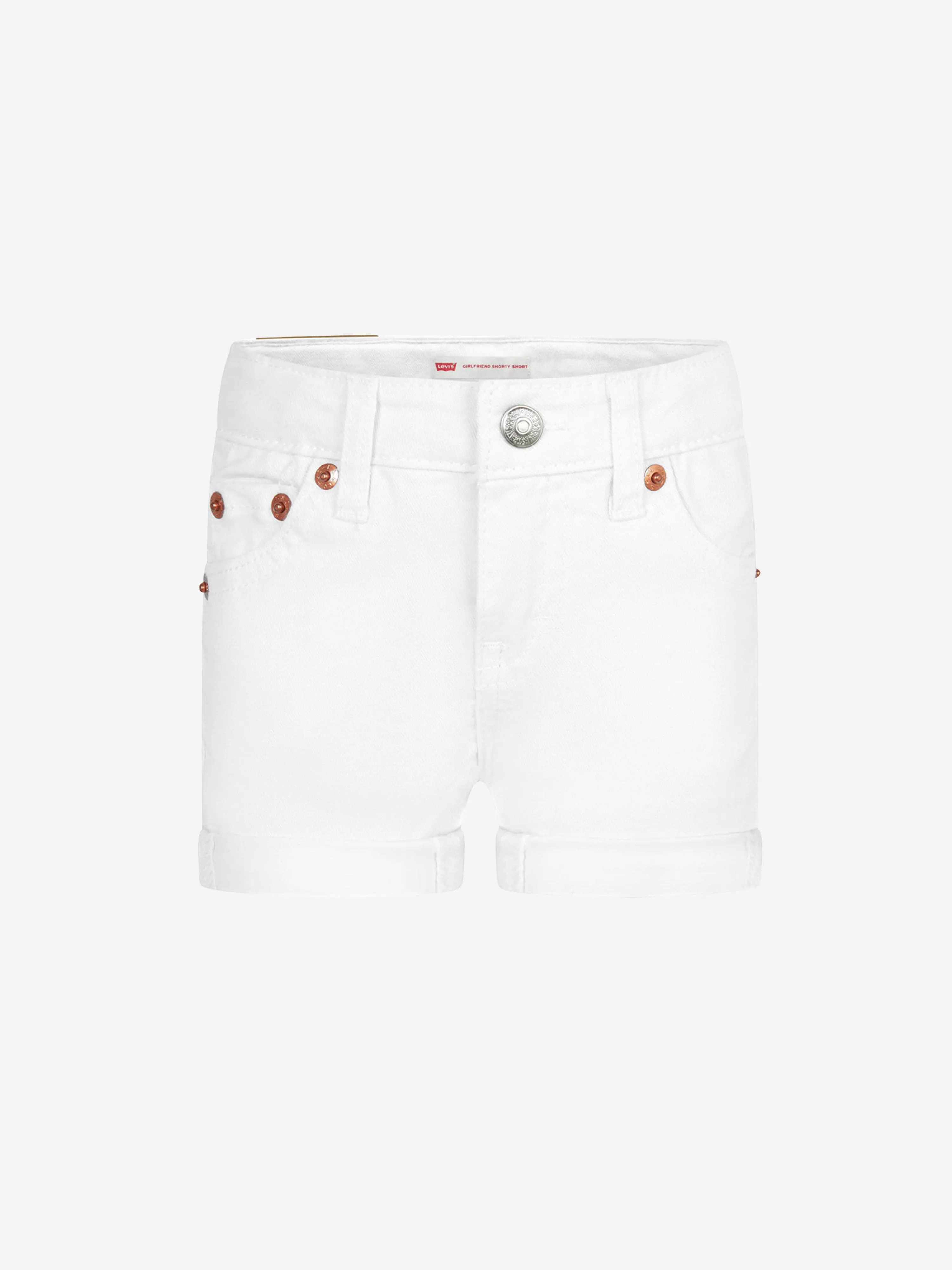 Levi's Wear Girls Girlfriend Shorty Shorts in White