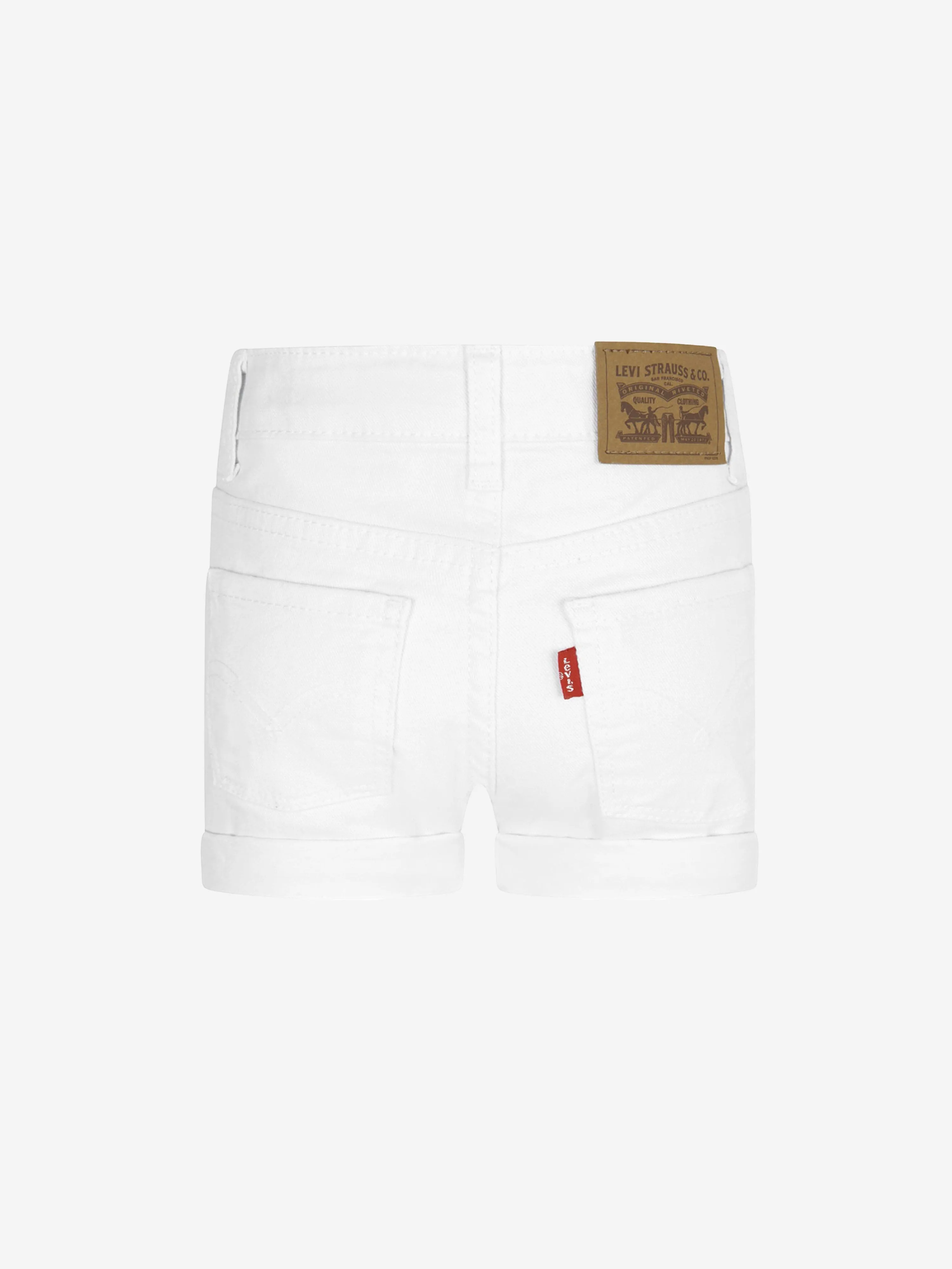 Levi's Wear Girls Girlfriend Shorty Shorts in White