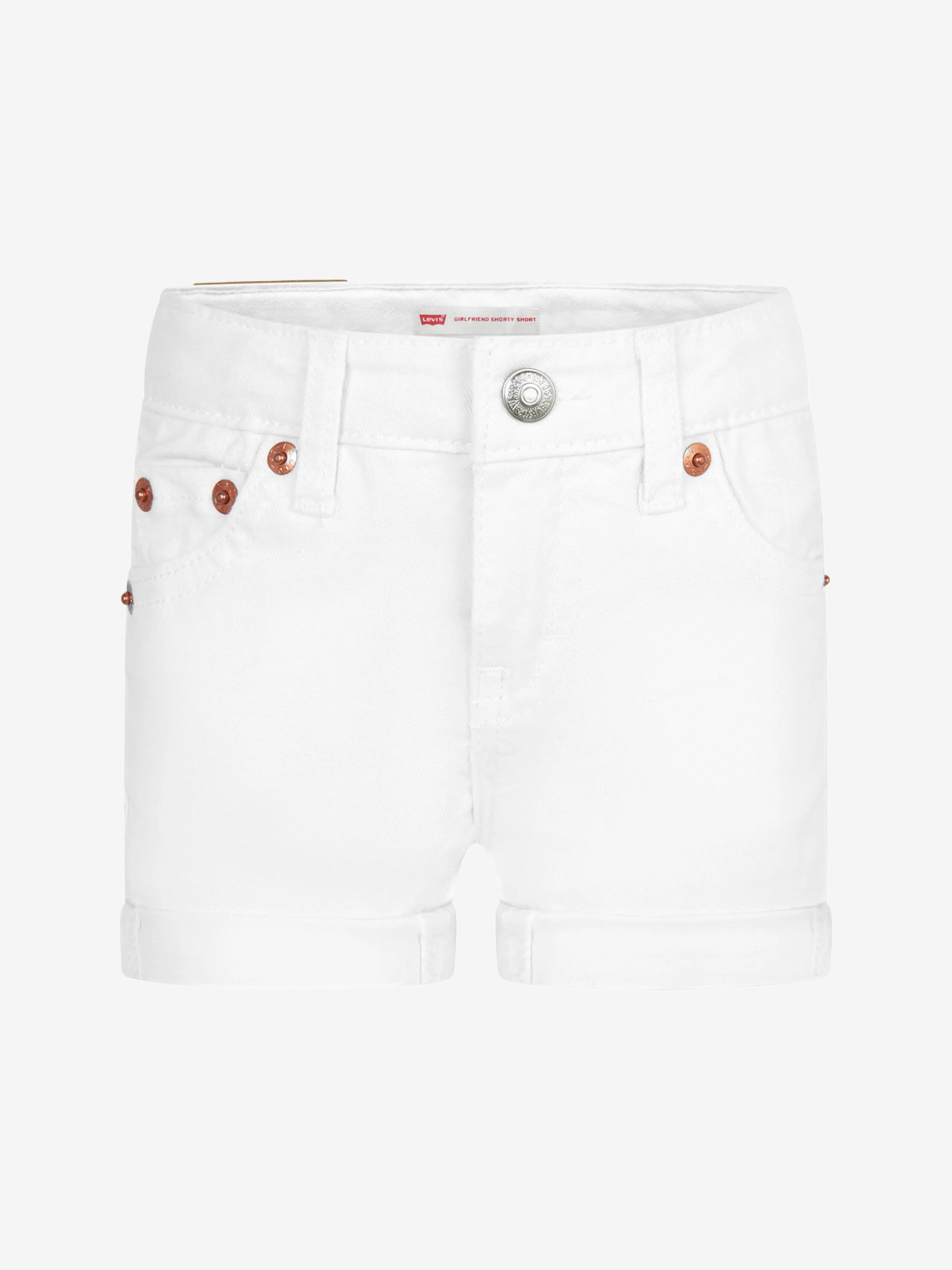 Levi's Wear Girls Girlfriend Shorty Shorts in White