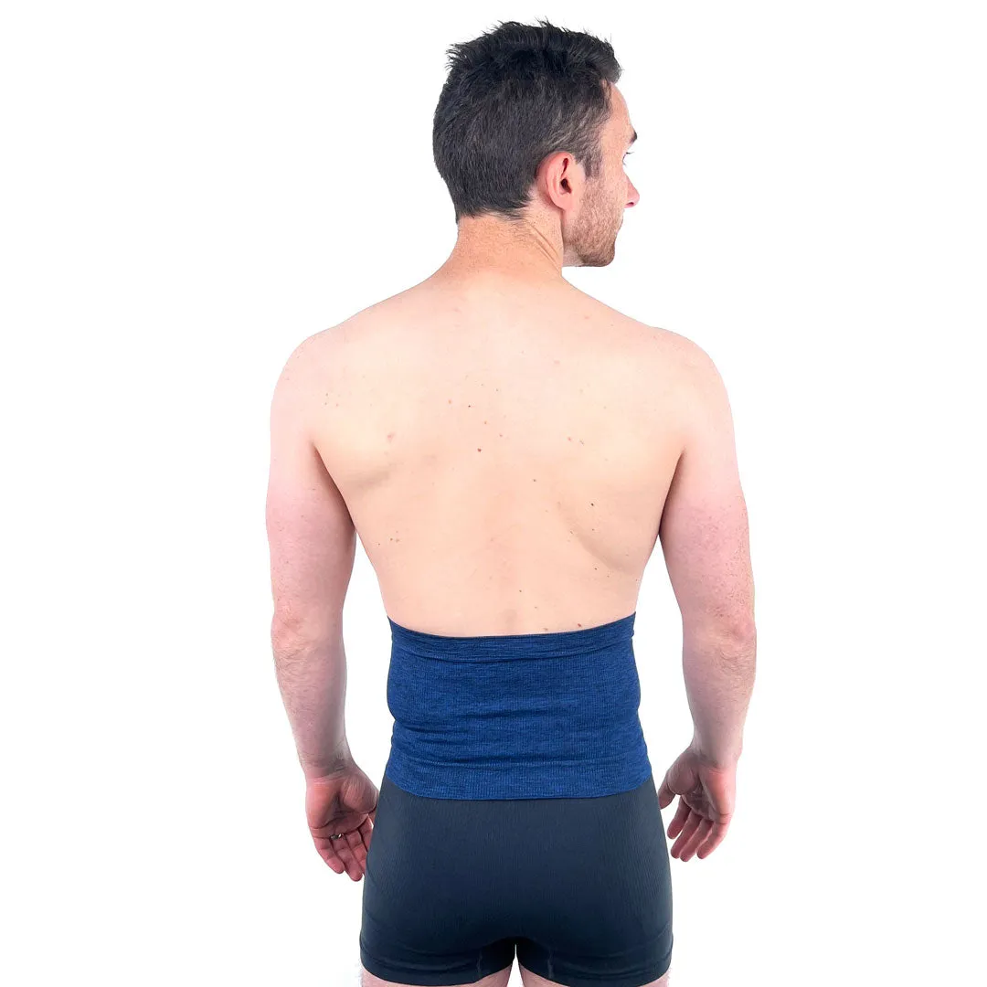 Light Support 7" Ostomy Waistband with Silicone Grip - Marl Colours