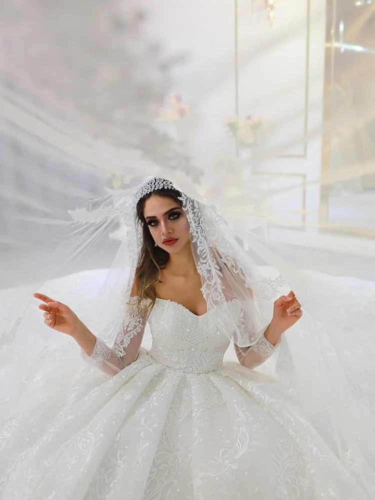 Long lace veil 2020 wedding veil