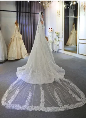 Long lace veil 2020 wedding veil