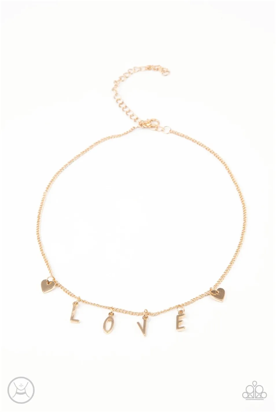 Love Conquers All Gold Choker - Paparazzi Accessories