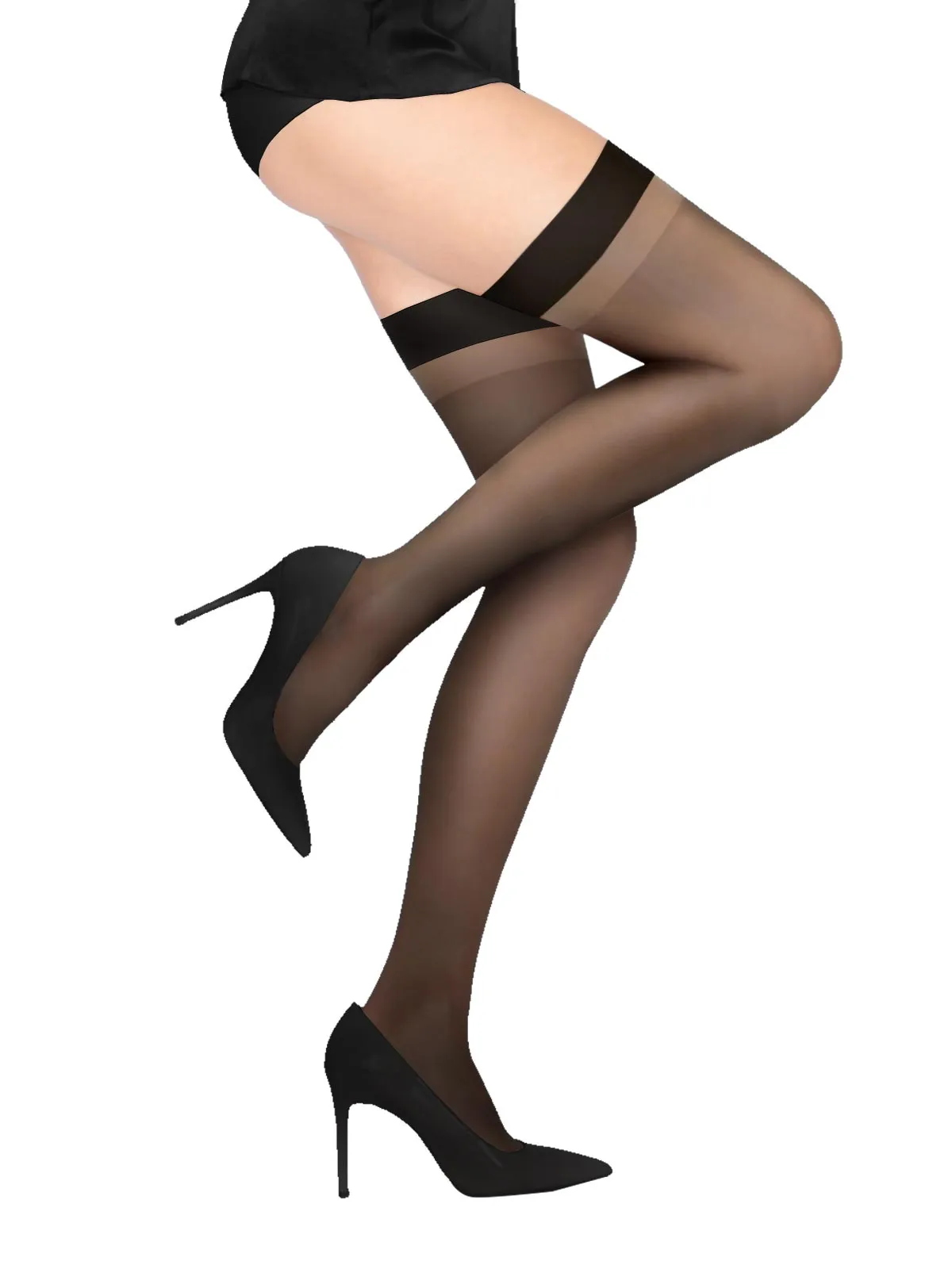 LUANA Sheer Stockings For Garter-Belts