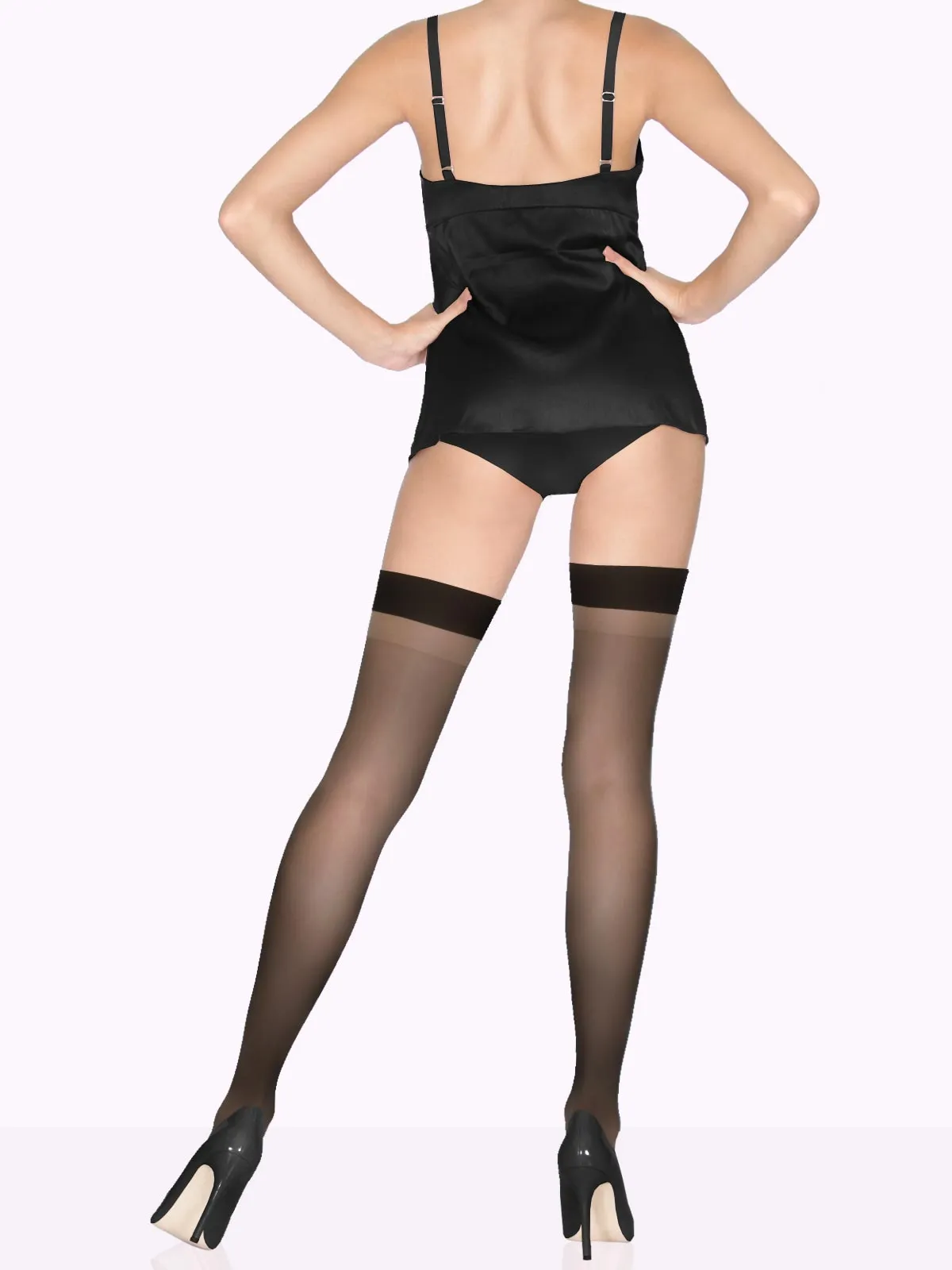 LUANA Sheer Stockings For Garter-Belts